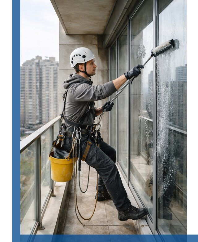 Профессиональная мойка балконного остекления в Михайловке