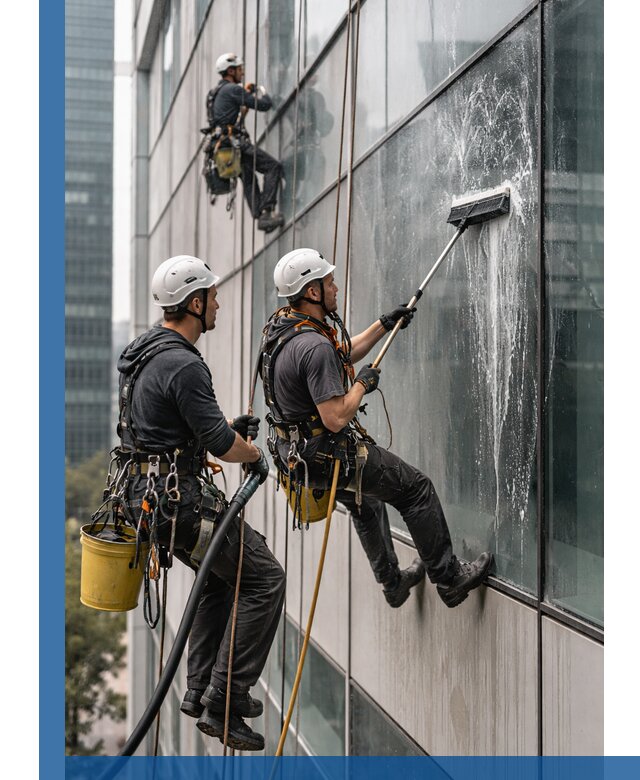 Профессиональная высотная мойка фасадов зданий в Михайловке