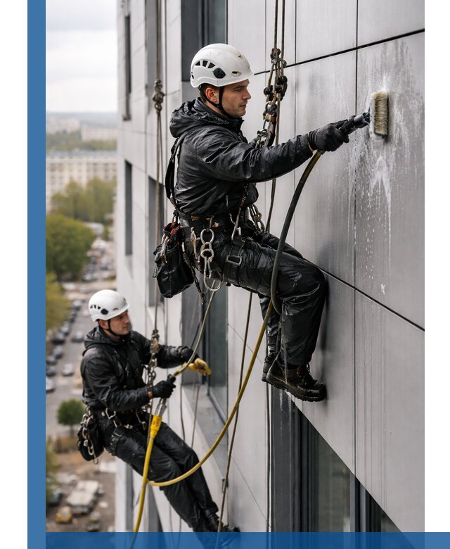 Профессиональная мойка фасада из композита в Михайловке