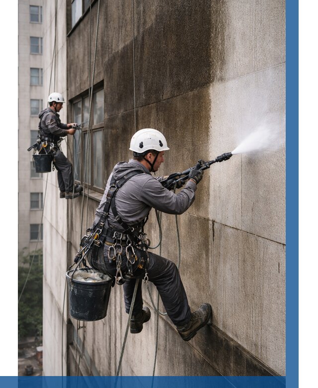 Очистка фасада от копоти в Михайловке от 254 р. | ВЫСОТНИК-Мхл