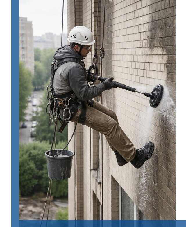 Очистка фасада от копоти в Михайловке профессионально и безопасно