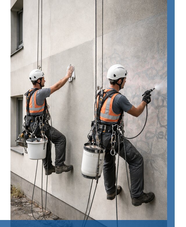 Антиграффити покрытие фасада в Михайловке от 610 р. | ВЫСОТНИК-Мхл