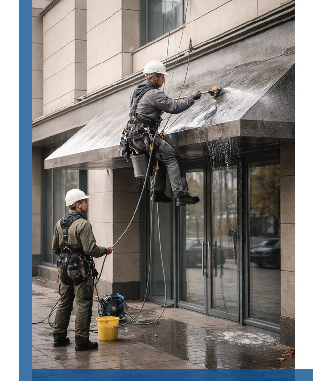 Профессиональная мойка козырьков и навесов в Михайловке