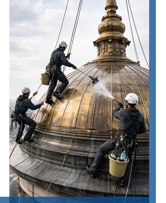 Мойка куполов и шпилей в Михайловке от 8134 р. - заказать | ВЫСОТНИК-Мхл
