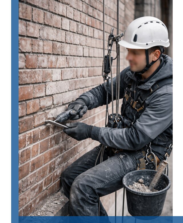 Расшивка кирпичных швов фасадов и стен, ремонт в Михайловке