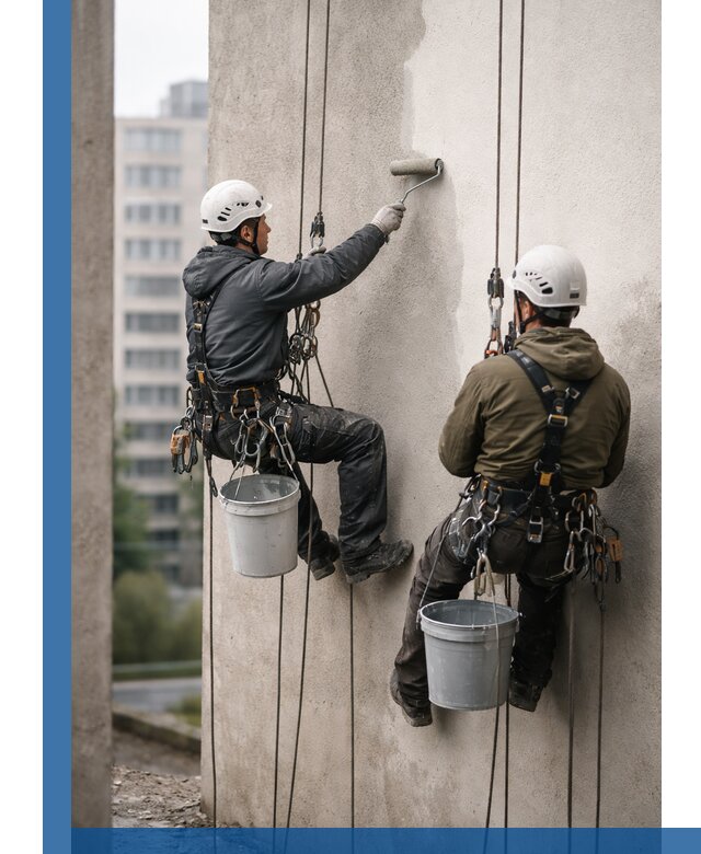 Покраска фасадов высотными альпинистами в Михайловке с гарантией