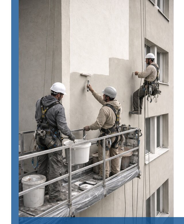 Покраска оштукатуренного фасада в Михайловке под ключ с гарантией