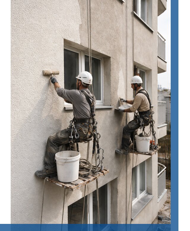 Нанесение короеда на фасад в Михайловке от 458 р. | ВЫСОТНИК-Мхл