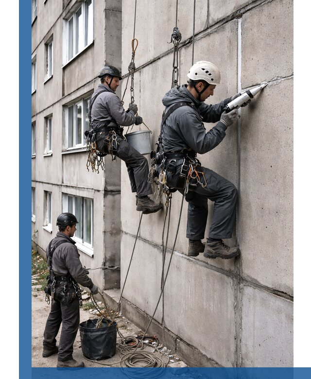 Герметизация межпанельных швов в Михайловке с гарантией герметичности