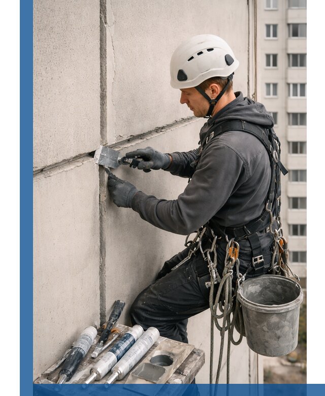 Ремонт межпанельных швов в Михайловке герметизация и восстановление