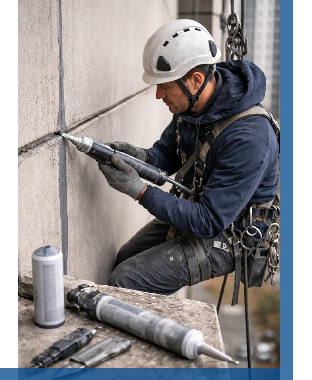 Вторичная герметизация швов в Михайловке от 458 р. | ВЫСОТНИК-Мхл