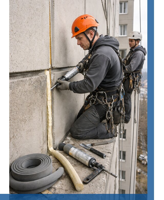 Теплый шов межпанельные швы в Михайловке от 712 р. | ВЫСОТНИК-Мхл