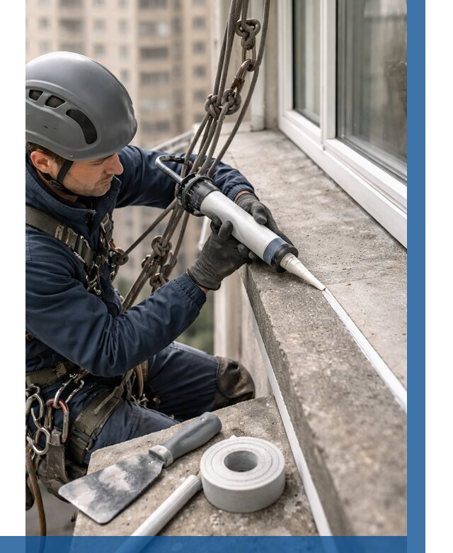 Герметизация балконного козырька в Михайловке от 4575 р. | ВЫСОТНИК-Мхл