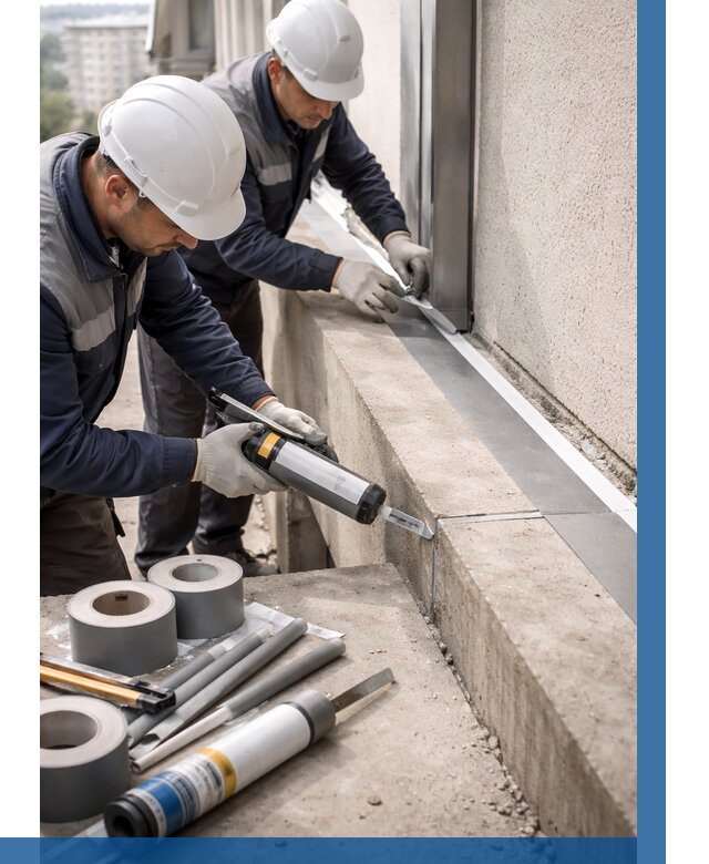 Герметизация примыкания балкона в Михайловке от 4575 р. | ВЫСОТНИК-Мхл