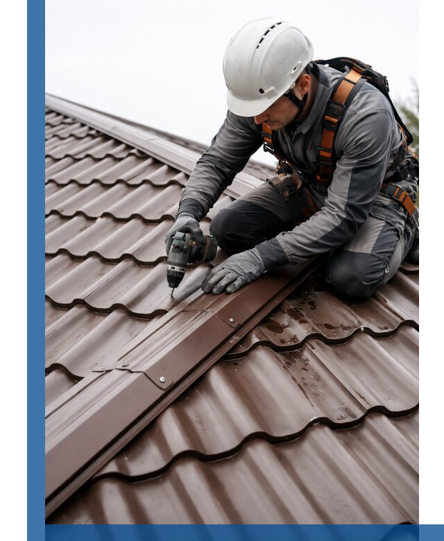 Ремонт металлочерепицы на крыше в Михайловке профессионально