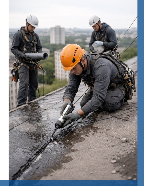 Устранение протечек кровли в Михайловке от 12200 р. | ВЫСОТНИК-Мхл