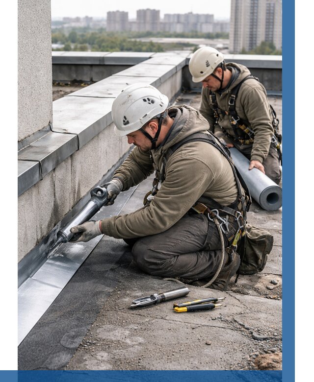 Ремонт кровельных примыканий в Михайловке от 1220 р. | ВЫСОТНИК-Мхл