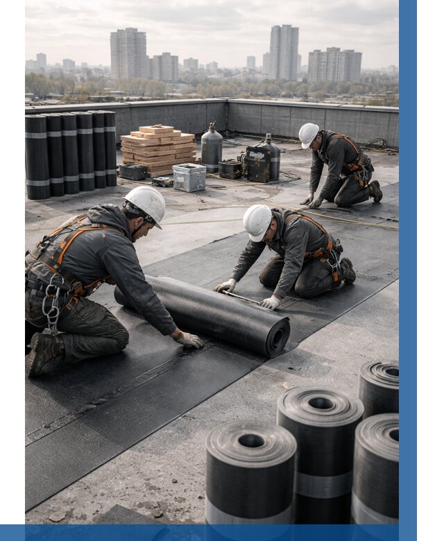 Монтаж мягкой кровли под ключ в Михайловке от 458 р. | ВЫСОТНИК-Мхл