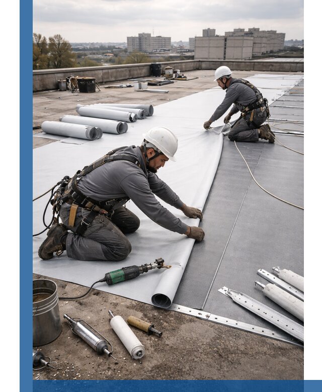 Монтаж мембранной кровли в Михайловке для промышленных зданий