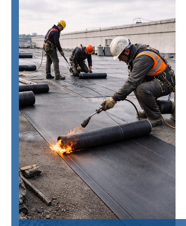 Монтаж наплавляемой кровли в Михайловке профессионально