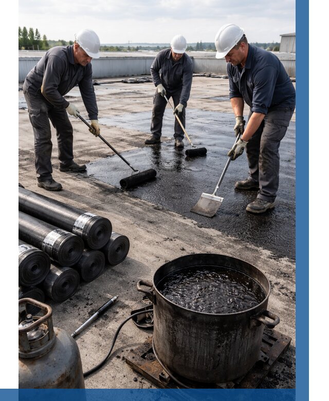 Гидроизоляция кровли мастикой в Михайловке от 610 р. | ВЫСОТНИК-Мхл