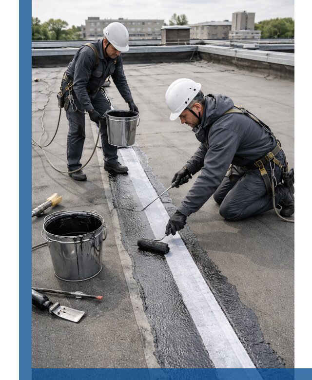 Гидроизоляция кровли мастикой в Михайловке надежная защита