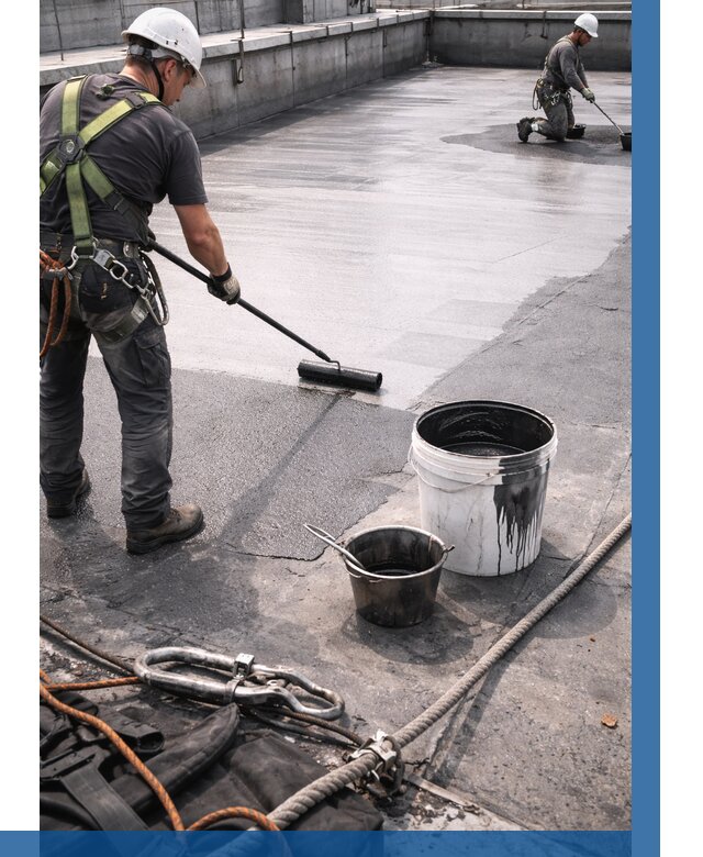 Гидроизоляция кровли жидкой резиной в Михайловке от 508 р. | ВЫСОТНИК-Мхл