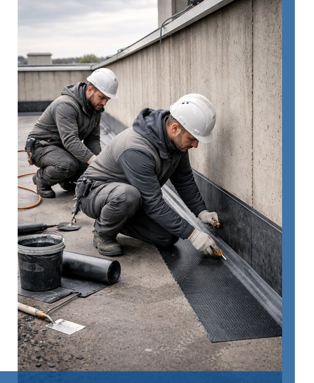 Гидроизоляция примыканий на кровле в Михайловке от 915 р. | ВЫСОТНИК-Мхл