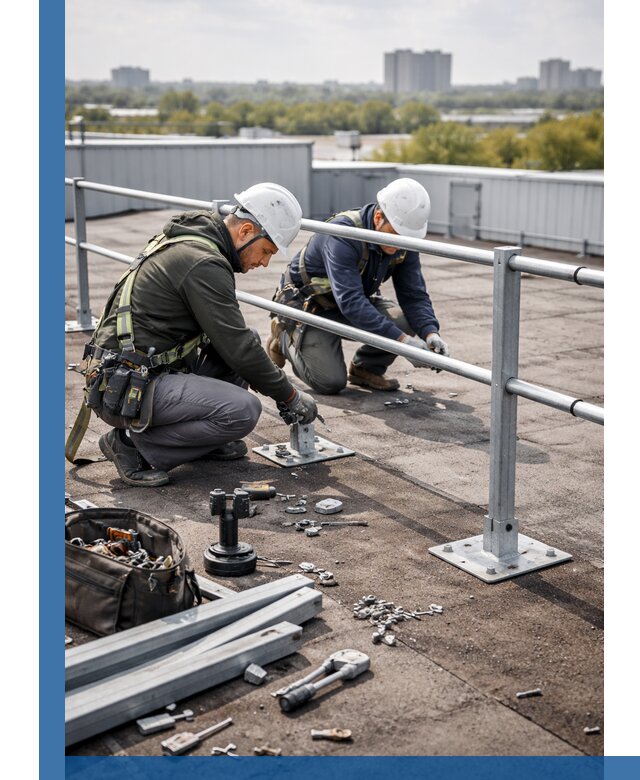 Монтаж кровельного ограждения в Михайловке под ключ с гарантией