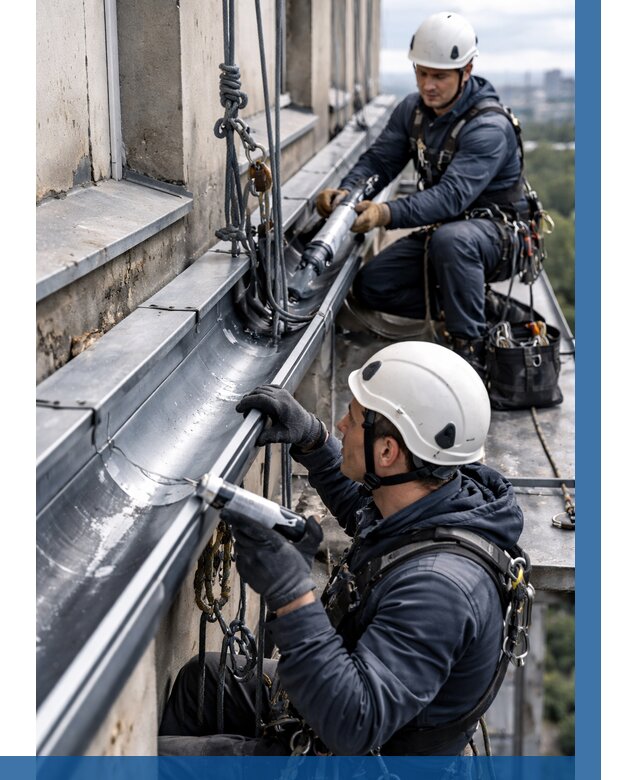 Ремонт водосточных желобов в Михайловке от 6609 р. | ВЫСОТНИК-Мхл