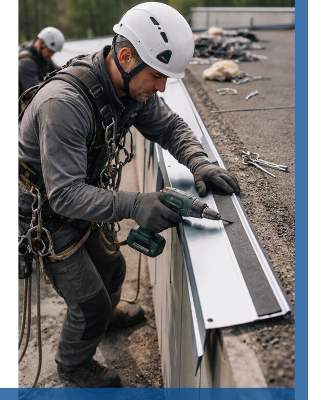 Монтаж капельника на кровле в Михайловке от 305 р. | ВЫСОТНИК-Мхл