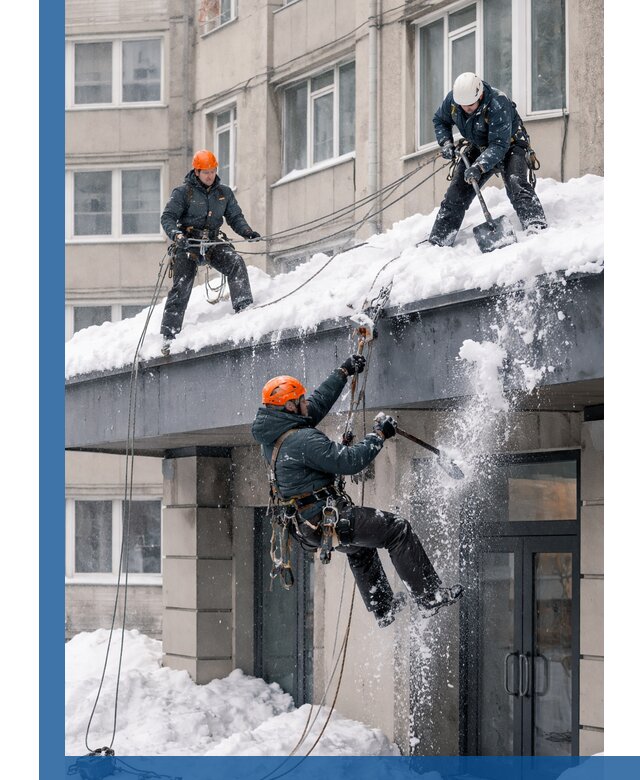 Безопасная очистка навесов от снега в Михайловке круглогодично