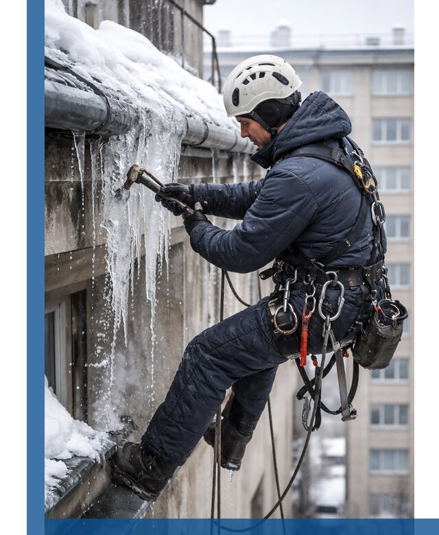 Удаление наледи и чистка водостоков в Михайловке оперативно и безопасно