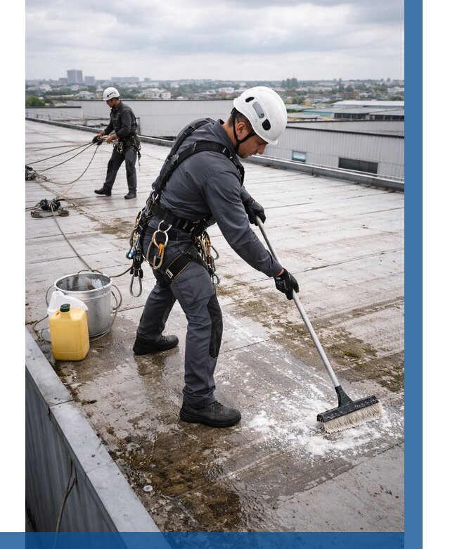 Очистка крыши по графику в Михайловке от 7625 р. | ВЫСОТНИК-Мхл