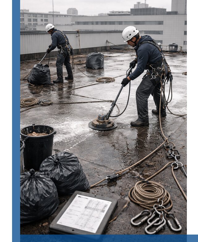 Плановая очистка кровли по графику в Михайловке для безопасности