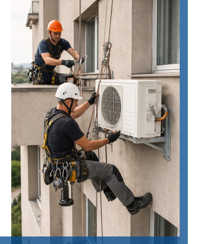 Монтаж внешнего блока кондиционера в Михайловке от 6609 р. | ВЫСОТНИК-Мхл