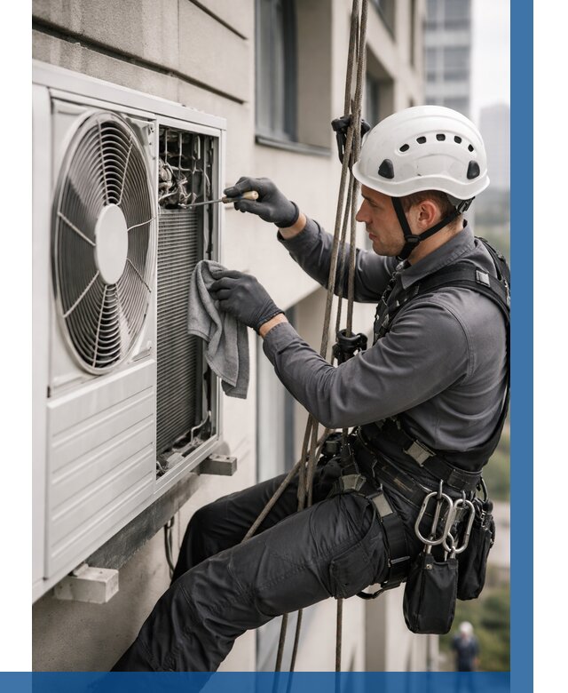 Обслуживание внешнего блока кондиционера в Михайловке от 2745 р.ВЫСОТНИК-Мхл