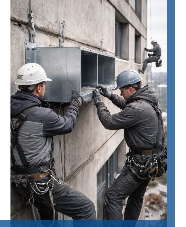 Монтаж вентиляционных коробов в Михайловке от 3050 р. | ВЫСОТНИК-Мхл