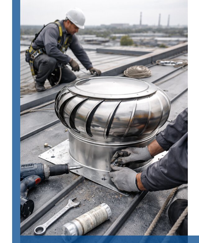 Установка дефлекторов на кровле в Михайловке профессионально