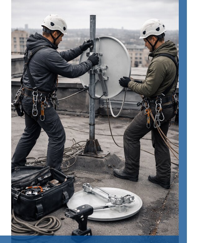 Демонтаж антенн на крыше в Михайловке от 4575 р. | ВЫСОТНИК-Мхл