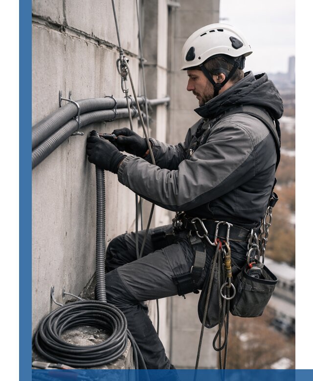 Профессиональный монтаж гофры для кабеля в Михайловке с гарантией