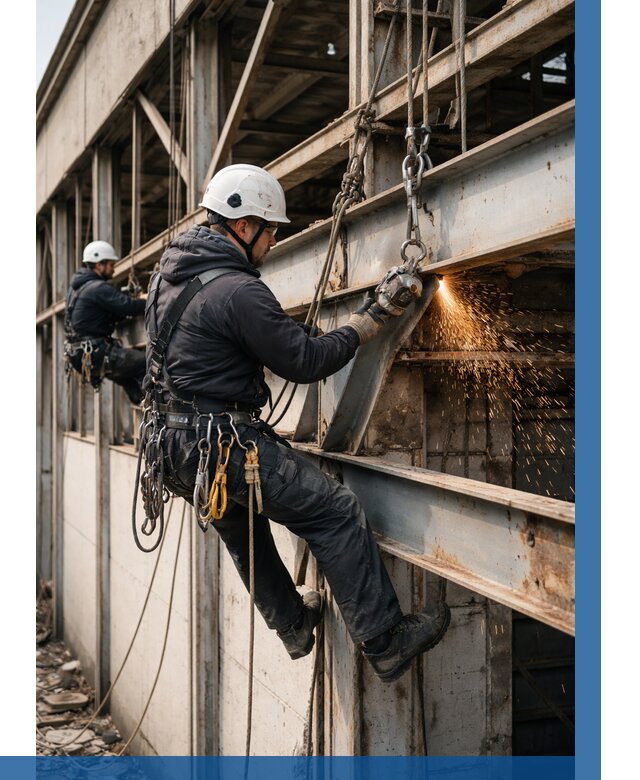 Демонтаж металлоконструкций на высоте в Михайловке от 6609р. |ВЫСОТНИК-Мхл