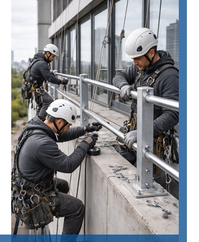 Монтаж ограждений на высоте в Михайловке, от 1220 р. | ВЫСОТНИК-Мхл