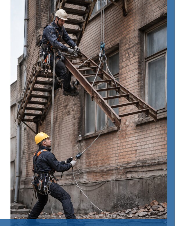 Демонтаж пожарной лестницы в Михайловке от 12200 р. | ВЫСОТНИК-Мхл