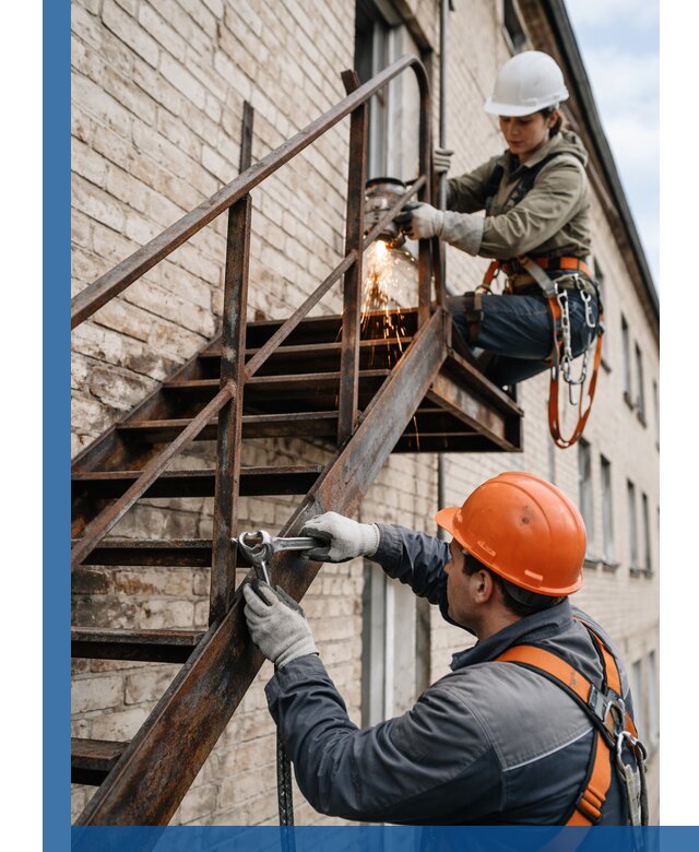 Ремонт и восстановление пожарных лестниц с выездом в Михайловке
