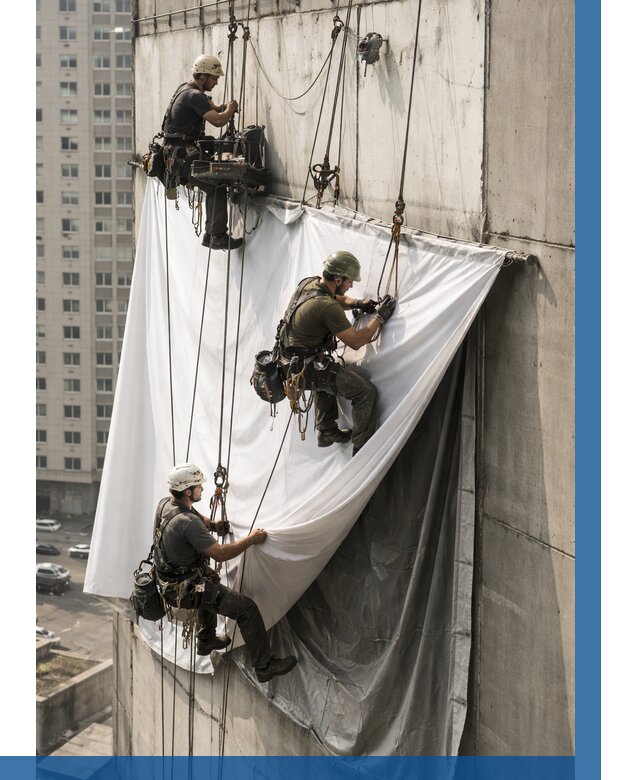Замена баннерного полотна в Михайловке от 6609 р. | ВЫСОТНИК-Мхл—заказать