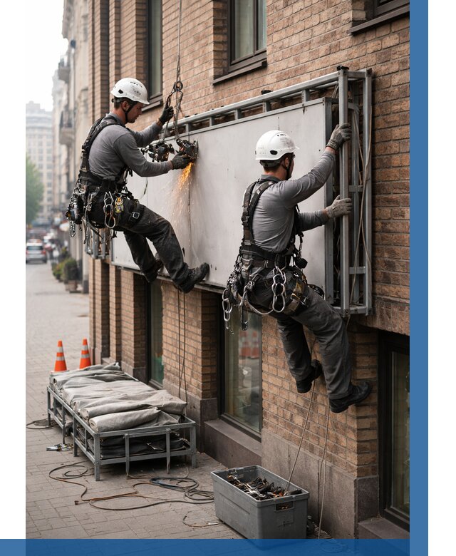 Демонтаж рекламной вывески в Михайловке от 6609 р. | ВЫСОТНИК-Мхл