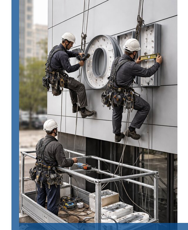 Профессиональный монтаж световых букв в Михайловке под ключ