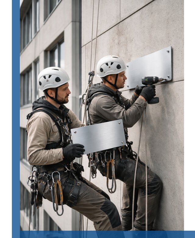 Монтаж табличек и указателей в Михайловке для зданий и сооружений