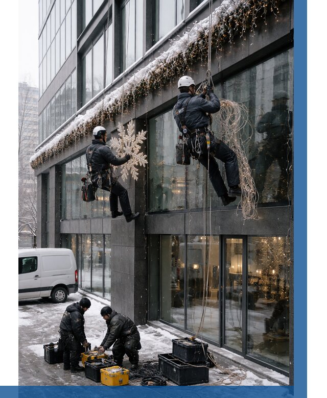 Демонтаж новогоднего оформления в Михайловке от 5592 р. | ВЫСОТНИК-Мхл